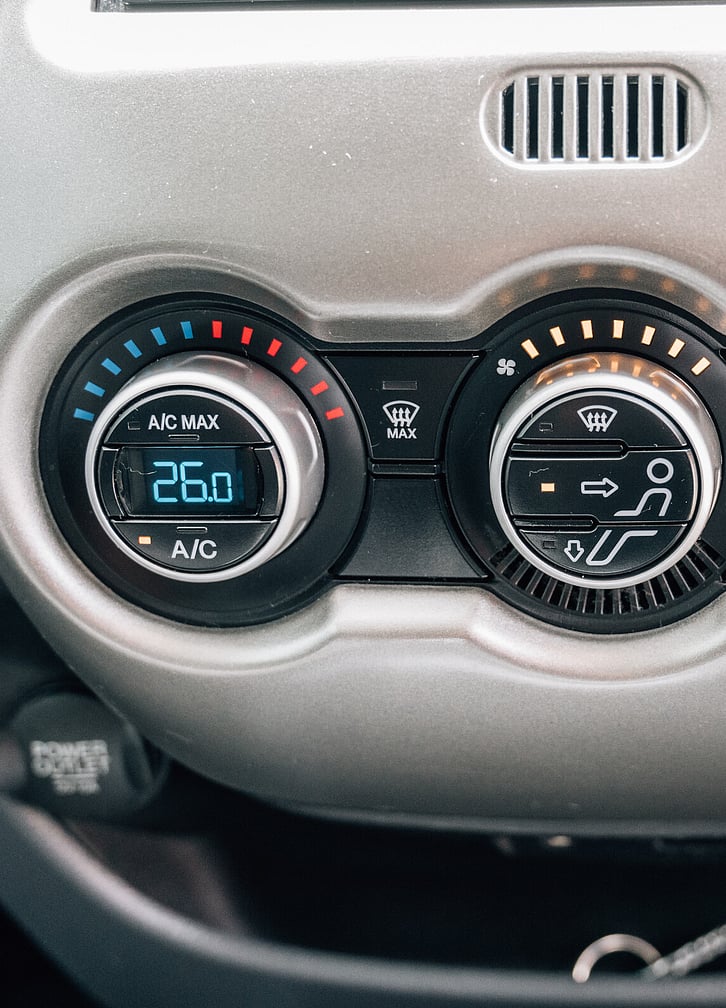 Photo of an air conditioning unit in a car