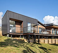 Kōtare Grove coastal home exterior