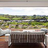 Coastal estuary view from home deck — lifestyle living, Nixon Homes Raglan