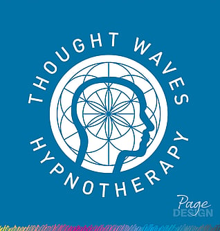 Logo design by Page Design Ltd for Though Waves Hypnotherapy, Papamoa NZ
