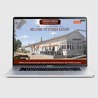 Website design for Stoked Eatery in Te Kūiti, New Zealand