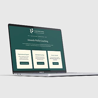 Website design for Amanda Wallis Coaching