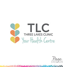 Logo Design by Page Design Ltd for Three Lakes Clinic, Rotorua, NZ