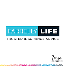 Logo Design by Page Design Ltd for Farrelly Life, Rotorua, NZ