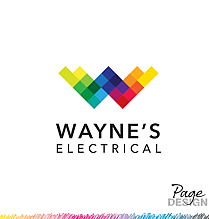 Logo Design by Page Design Ltdfor Wayne's Electrical, South Africa