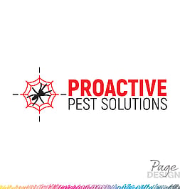 Logo Design by Page Design Ltd for Proactive Pest Solutions, NZ