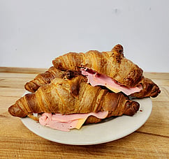 Ham and Cheese Croissant, ready to be Heated and eaten