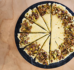 Our Carrot cake is topped with a lemon zest cream cheese icing.