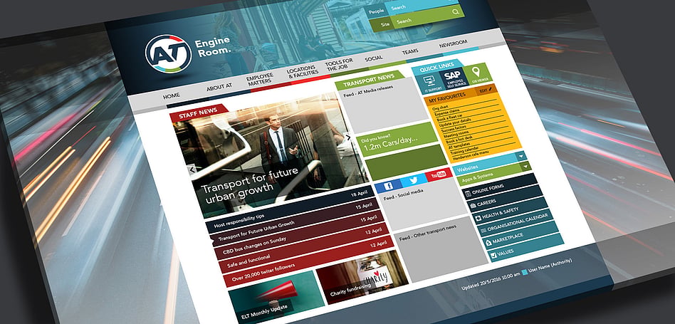 AUCKLAND TRANSPORT - INTRANET DESIGN