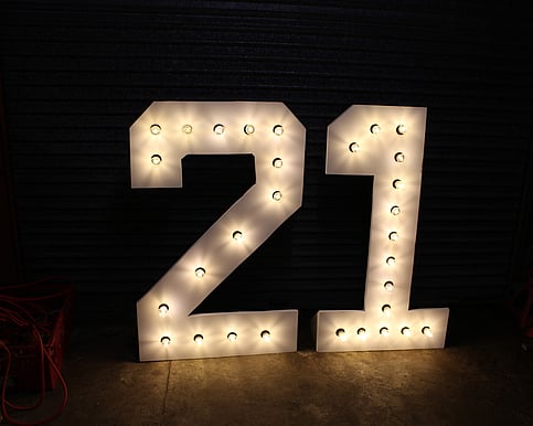 light up numbers