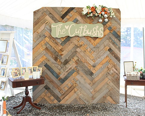 wooden backdrop