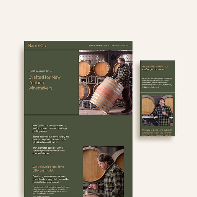 Barrel Co Website