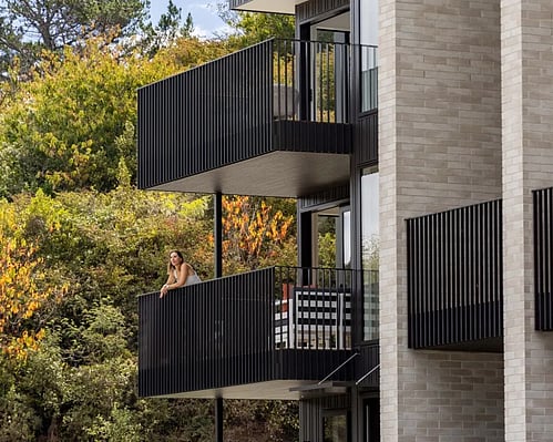 Heat pump screens for commercial projects in New Zealand.