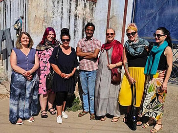 Travel Tours in India - Rebekah and her travel companions and clients