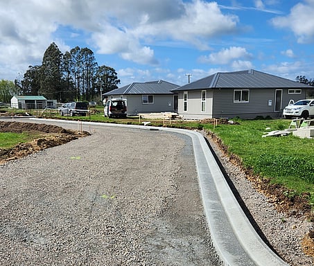 Image of two newly built houses