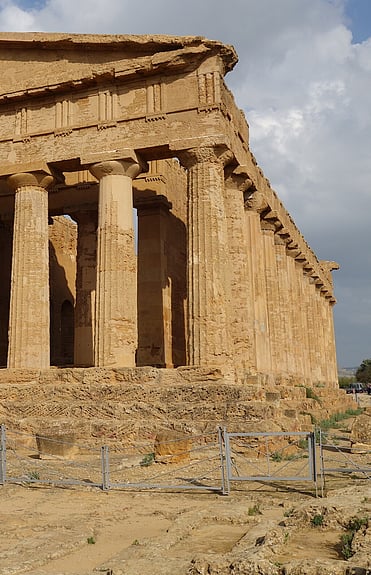 Temple of Concordia in Agrigento, on the island of Sicily.