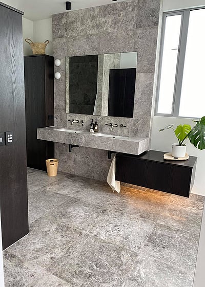 Custom bathroom cabinetry