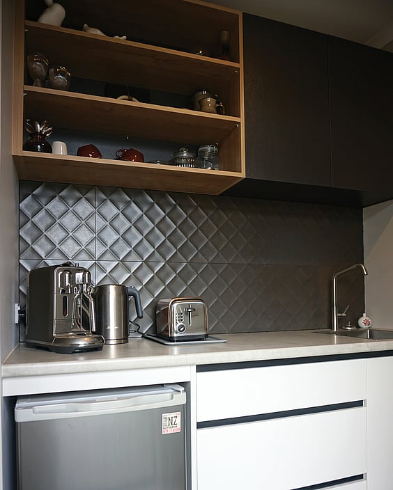 Image of kitchen at Titoki House in Cambridge.  Luxury Bed & breakfast accommodation. New Zealand.