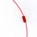 Thread line through a 4mm length of silicone tube