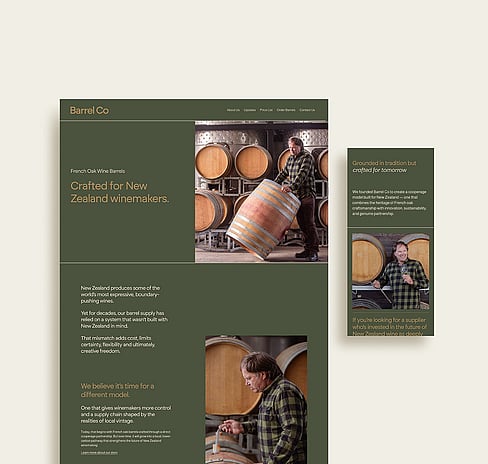 Barrel Co Website