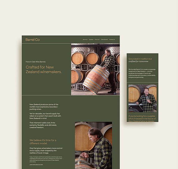 Barrel Co Website