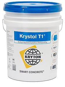 Surface Applied Waterproofing for Existing Construction - Krystol T1&reg; Concrete Waterproofing is a surface applied crystalline slurry treatment that transforms new or existing concrete into a permanent waterproofing barrier.