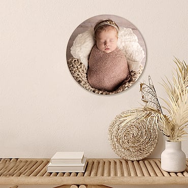 Round Woodblock Wall Photography | Mel Waite Photography