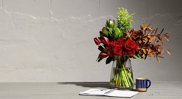 Subscription flowers and workplace flowers by Raglan Florist Wild About Eve