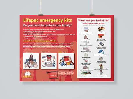 Poster design for Lifepac NZ