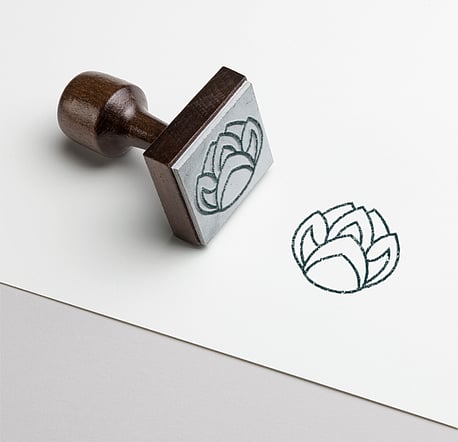 Vector Logo Icon as a stamp