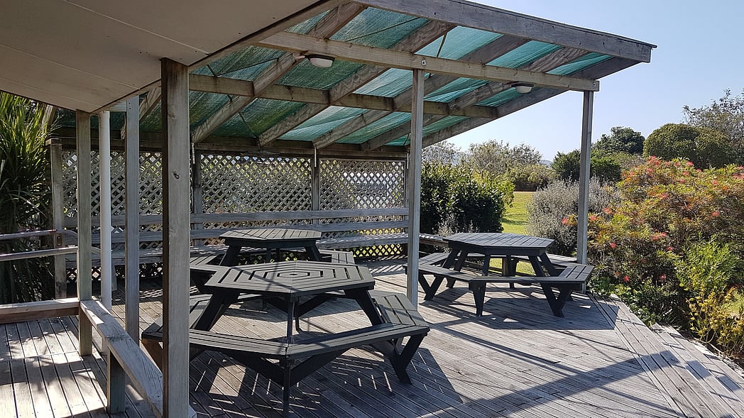 Outdoor eating area