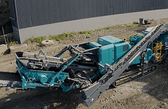 Alt text powerscreen trakpactor 260sr impact crusher for sale