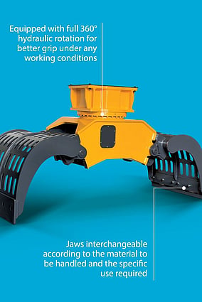Indeco multi grab demolition sorting attachment
