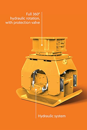 Indeco compactor hydraulic attachment