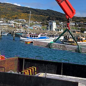 South Port - Zinc Anodes Being Installed