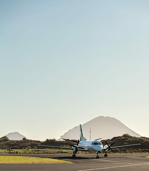 Plane on runway