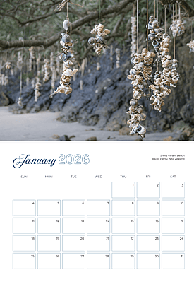 Anita Burgess Photography 2026 Calendar mock-up of January.