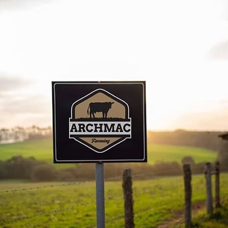 large sign
