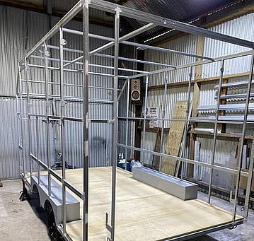 Custom tandem axel trailer 