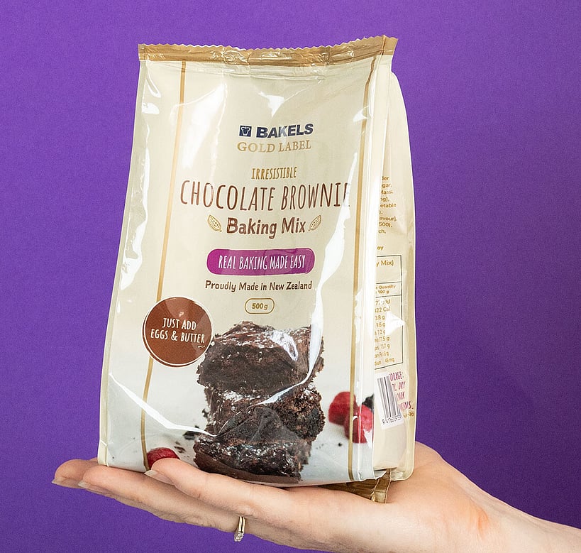 Bakels Gold Label Chocolate Brownie Packaging