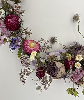 shop designer dried wreaths and flower arrangements by Wild About Eve Raglan Florist 