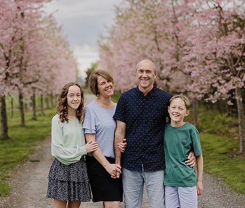 Ardent Building Developments. Hamilton, Waikato. NZ. Image of Steve, Rachel & family