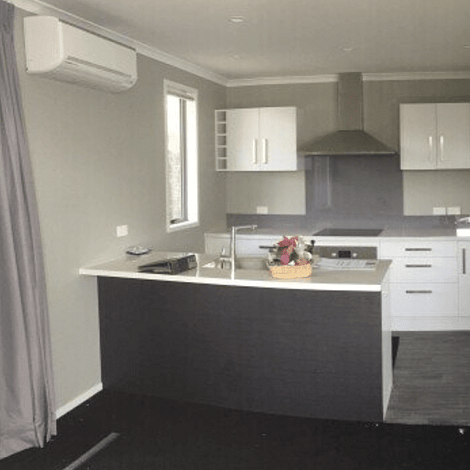 Ardent Building Developments. Hamilton, Waikato. NZ. Image of small building kitchen