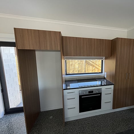 Ardent Building Developments. Hamilton, Waikato. NZ. Image of apartment kitchen