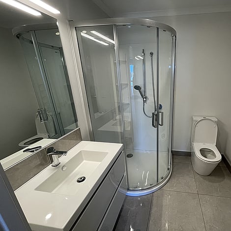 Ardent Building Developments. Hamilton, Waikato. NZ. Image of apartment bathroom