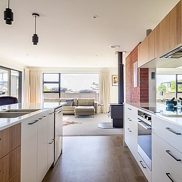 Modern New Zealand Kitchen galley