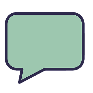 A speech bubble