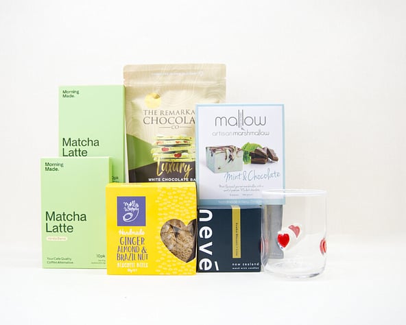 NZ MATCHA, BISCOTTI, MARSHMALLOW AND GLASS