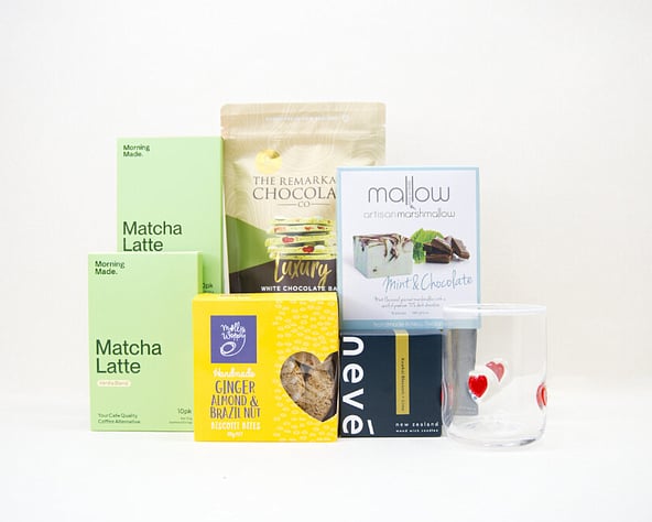 NZ MATCHA, BISCOTTI, MARSHMALLOW AND GLASS