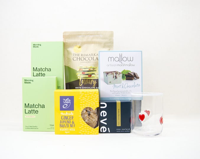 NZ MATCHA, BISCOTTI, MARSHMALLOW AND GLASS